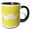 Black/White, variant on 3drose, White Mustache on Mustard Yellow - Ironic Hipster Moustache - Humorous - Fun - Whimsical - Funny, 11oz Magic Transforming Mug