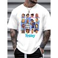 thumbnail image 1 of T Shirt Men'S Casual | Friday Movie Animated Printed Pattern Regular Fit, 1 of 5