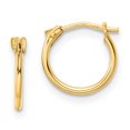 thumbnail image 1 of Quality Gold GK1161 14K Yellow Gold Madi K Polished Hoop Earrings, 1 of 1