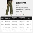 thumbnail image 2 of Usaibhir Girls Cargo Pants Casual Drawstring Jogger Sportswear Parachute Pants 7-14T, 2 of 8