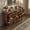 Cherry, variant on 47.8" Vintage Console Table with Solid Wood Legs, Entryway Sofa Table with 4 Drawers & Open Shelf for Living Room, Cherry