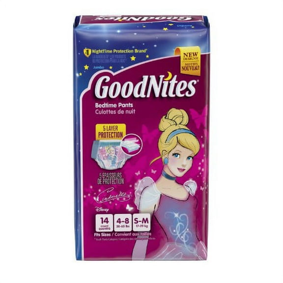 GoodNites Bedtime Bedwetting Underwear for Girls