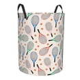 thumbnail image 2 of Daiia Cute Tennis Racket Round Laundry Basket with Handles Thickened Waterproof Circular hamper,Dirty Clothes Storage Basket for Bedroom,Bathroom,College Dorm-Small, 2 of 8