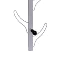 thumbnail image 4 of Benjara 34" Wall Mounted Coat and Hat Rack with 8 Hooks- Silver Metal Frame, 4 of 9