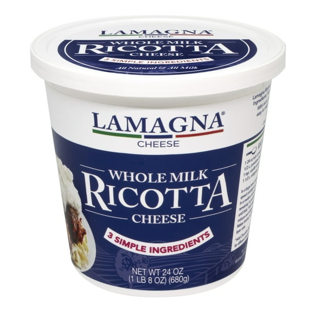 Lamagna Whole Milk Ricotta Cheese 24 oz. - Walmart.com ...