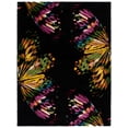 thumbnail image 2 of Safavieh Fiesta Augustin Floral Shag Area Rug, Black/Yellow, 8' x 10', 2 of 10