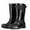A_Black, variant on Rain Boots for Women Mid Calf Fleece Rain Boots Waterproof Outdoor Garden Shoes Anti Slipping Womens Muck Boots Light Rain Shoes Womens Rain Boots