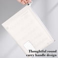thumbnail image 6 of A4 Zipper File Folder Waterproof Plastic Document Organizer Large Capacity with Label Strip for Office School Travel, 6 of 6