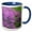 Blue/White, variant on 3drose, Redbud Trees in Full Spring Bloom Near Defiance Ohio - Us36 Cha0032 - Chuck Haney, 11oz Two-tone Black Mug