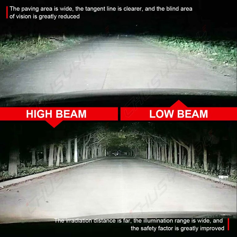 CHUSYYRAY for Nissan 300ZX 1990-1996 9005 LED Headlight High Beam