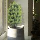 thumbnail image 1 of Árbol topiario de cedro artificial | Planta de arbusto sintético al aire libre con espiga en el suelo | Arbusto de Educación Física Verde | 21,7 de altura | Bajo mantenimiento | Decoración del, 1 of 8