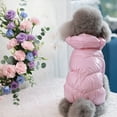thumbnail image 4 of Gytml Dog Coat, Warm Dog Jacket, Full Body Winter Coat Snowsuit For Dogs, Waterproof Puppy Puffer Jacket Snow Coats With Legs, Cold Weather Coats For Small Dogs Pink-L, 4 of 4