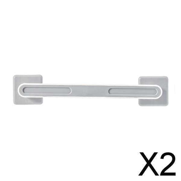 2x Accesorios Multifuncionales para Toallero, Toallero de Mano, Soporte de Papel , Ganchos Colgantes, Colgador de Una Sola Capa para Pared de Armario 2 piezas