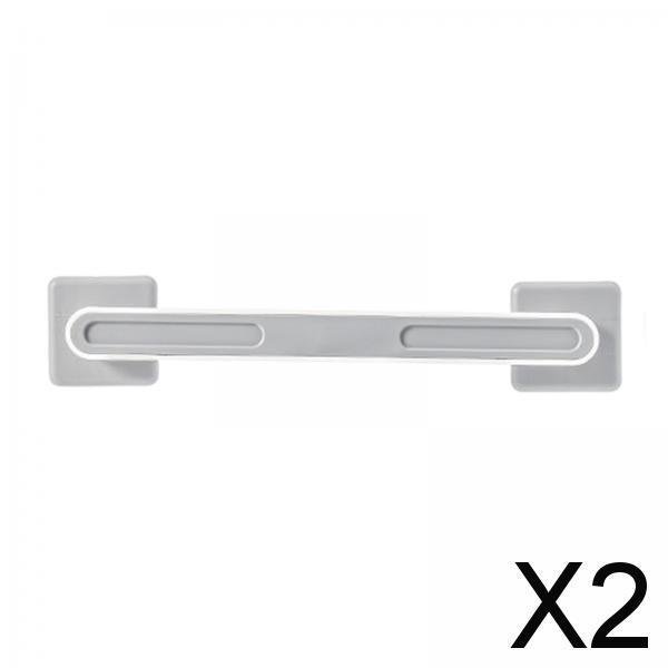 2x Accesorios Multifuncionales para Toallero, Toallero de Mano, Soporte de Papel , Ganchos Colgantes, Colgador de Una Sola Capa para Pared de Armario 2 piezas