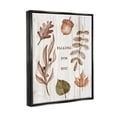 thumbnail image 3 of Stupell Industries Falling For You Fall Botanicals Graphic Art Jet Black Floating Framed Canvas Print Wall Art, Design by Lil' Rue, 3 of 6