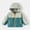 Green, variant on Water Resistant Boys Green Colorblock Hooded Jacket Lightweight Full Zip Coat,Size 2-3 T