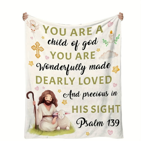 Christening gifts for boys and girls you are a child of God baptism blanket religious inspirational birthday gifts Christian gifts for boys and girls baptism gifts