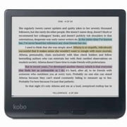 Kobo N428-TP-BK-S-CK 7 E-Reader, 32 GB, Waterproof Glare-Free Dark Mode Option Audiobooks, Black