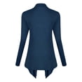thumbnail image 4 of Ediodpoh Women’s Drape Front Open Cardigan for Women Long Sleeve Irregular Hem Knit Jacket Navy XXL, 4 of 4