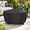 Round - 30”D x 16”H, variant on Rectangular Fire Pit Cover 42x24 Inch - Upgraded 600d Heavy Duty Waterproof Uv & Resistant Propane Table Black