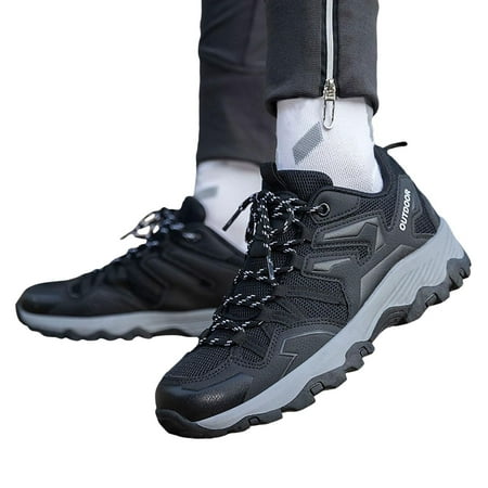 

Chnzic Men Sports Shoes Fashionable Couple Style Mesh Breathable Thick Sole Comfortable Outdoor Hiking Shoes Hiking Travel Shoes
