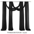 thumbnail image 2 of Taicans 2 Panels Wedding Arch Draping Fabric,2.5Ft x 18Ft Black Drapes Sheer Backdrop Curtain for Bridal Shower Backdrop Outdoor Party Arches Church Ceremony Decoration, 2 of 4
