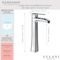 thumbnail image 4 of Barbados Waterfall Style Vessel Height Bathroom Faucet - Chrome, 4 of 5