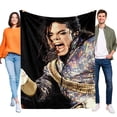 thumbnail image 1 of MICHAEL JACKSON - MICHAEL JACKSON anti-pilling, suave, ligera, esponjosa y acogedora de lujo para hogar y cocina – Perfecta para niños y adultos,50X70cm, 1 of 6