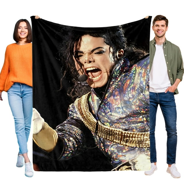 MICHAEL JACKSON - MICHAEL JACKSON anti-pilling, suave, ligera, esponjosa y acogedora de lujo para hogar y cocina – Perfecta para niños y adultos,50X70cm