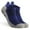 Blue, variant on Men's Athletic Ankle Socks 6-Pack Moisture Wicking Breathable Terry Cushioned Sole Low Cut Solid Color Outdoor Sports Running Hiking Walking Socks