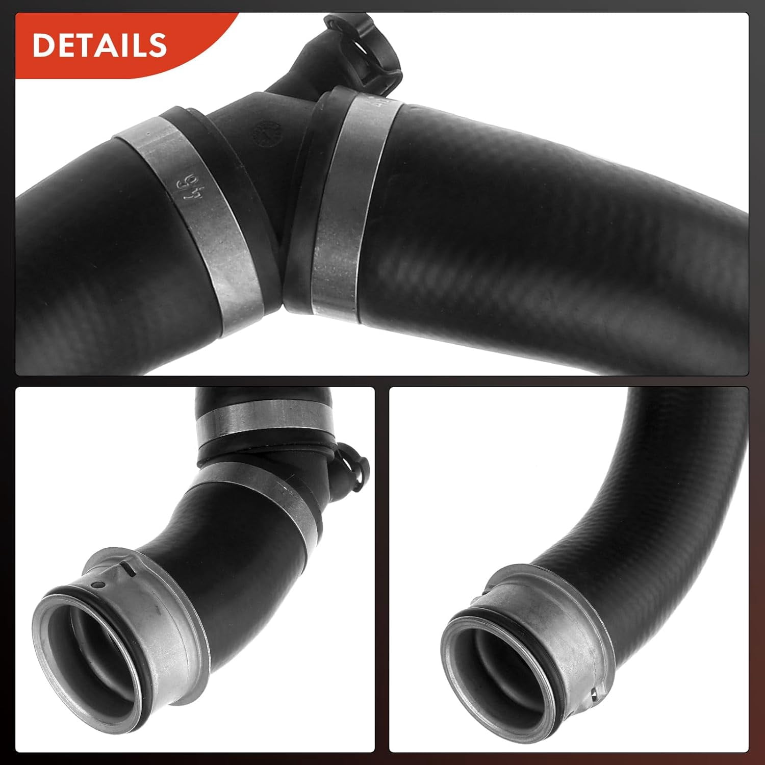 A-Premium Upper Radiator Coolant Hose Compatible with Mercedes-Benz W211 E350 2008 V6 3.5L, Replace# A2115014782, 2115014782
