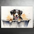thumbnail image 2 of Entlebucher Mountain Dog Canvas Bathroom Décor - Unique Bath Wall Decor - Modern Canvas Bathroom Wall Art - Room Decor - Bathroom Decorations - Restroom Sign - Wall decor living room, 2 of 4
