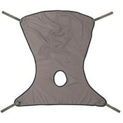 Invacare Premier Comfort Full Body Sling with Commode Opening for Patient Lifts, 500 lb. Weight Capacity, Polyester Fabric, Small, 2451092, Binding; Navy, Body; Gray