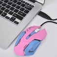 thumbnail image 4 of 6 Keys Pink High Sensitivity Comfortable Grasping Gaming Mouse, Wired Mouse, For, 4 of 8