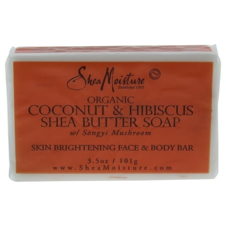 Shea Moisture Organic Coconut & Hibiscus Shea Butter Soap 3.5 oz