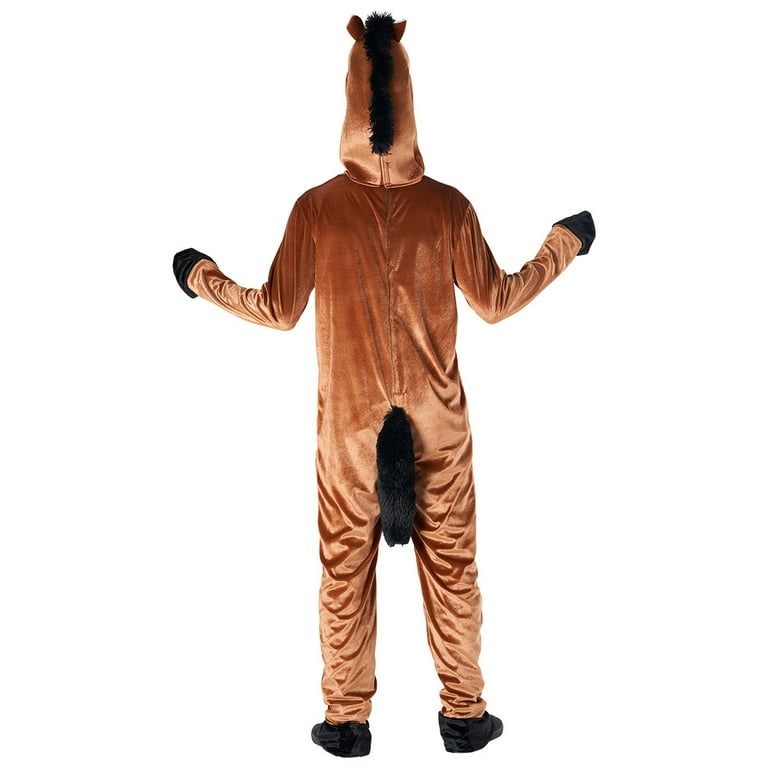 Horse Costume Adult Brown Jumpsuit Horse Costume Adult Brown Jumpsuit