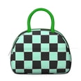 thumbnail image 4 of Geometric Plaid Lunch Tote – Abstract and Moroccan-Inspired Checkered Pattern, Insulated and Reusable Lunch Box with Fashionable Flair, 4 of 6