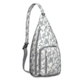 thumbnail image 1 of Sunset Turtle Sling Backpack - Tropical Ocean & Beach Print, Fashionable Crossbody Bag for Students & Office Workers, 1 of 3