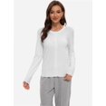 thumbnail image 4 of Women's Long Sleeve Button-Down Cardigan - Classic Crew Neck Knit Sweater, 4 of 6