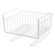 thumbnail image 5 of Estante de almacenamiento simple para gabinete, 2 unidades, debajo de la mesa, con divisiones en capas (blanco, 2 unidades/paquete), 5 of 6