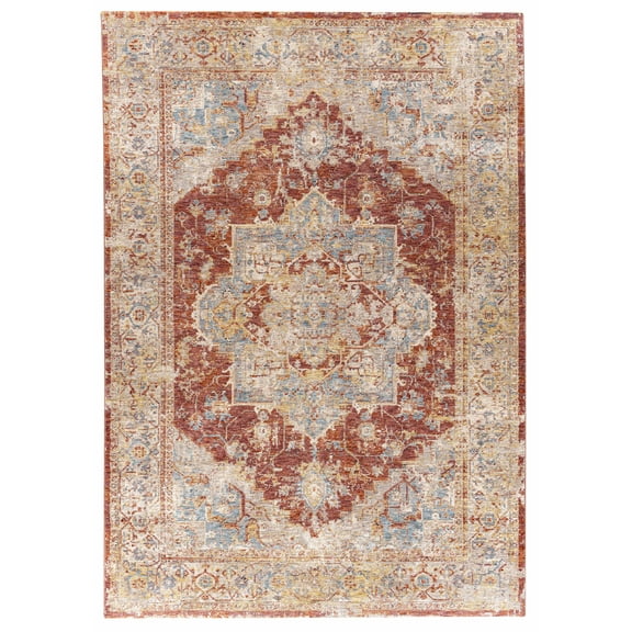 BoutiqueRugs Powassan Traditional Area Rug - Rust, Teal, Olive - 10' x 13'11"