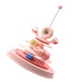 thumbnail image 1 of Interactive Cat Toy, Interactive Cat Toy with 3 Ball Tracks Safe Durable Anti Slip Easy Assembly Family Indoor Rotating Kitten Toy Suitable for All Cats, 1 of 7