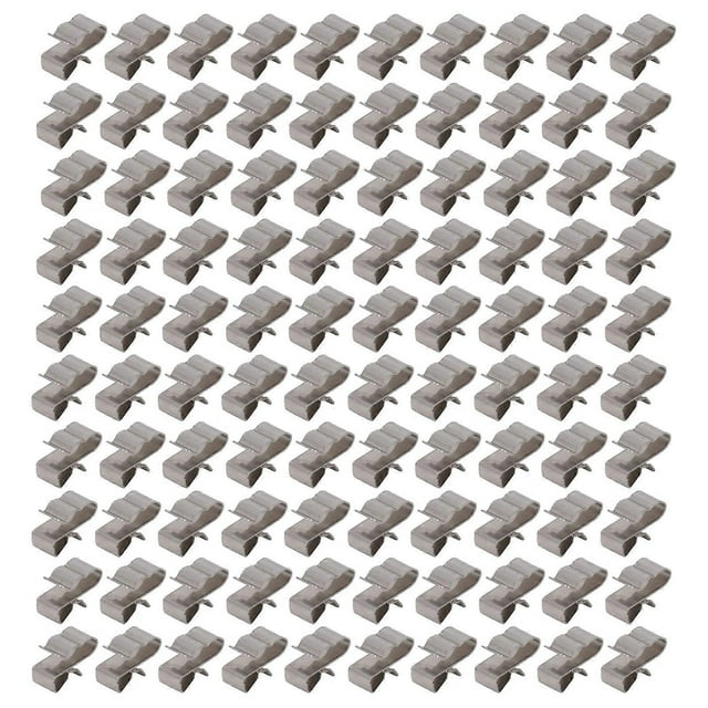Kit of 100 stainless steel photovoltaic cable clips for solar panels