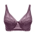 thumbnail image 4 of Summer Savings Clearance 2024! TAGOLD Womens Plus Size Bra,Woman's Embroidered Glossy Comfortable Breathable Bra Underwear With Rims, 4 of 5