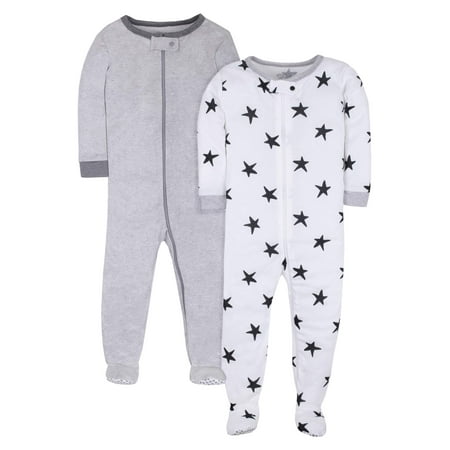 4t Sleepwear - Pure Organic True Brights Footed Stretchie Pajamas, Sleepwear (Baby Girls & Toddler Girls, Baby Boys & Toddler Boys, Unisex)