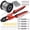 Red, variant on Turnbuckle Kit & Wire Rope Crimping Tool, 100ft Vinyl Coated Aircraft Cable (1/16 Inch Overmolded to 5/64 Inch) - Guy Wire Tensioner for Garden String Light, Picture, Clothes Hanging