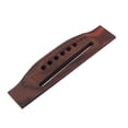 thumbnail image 2 of 6-String Rosewood Saddle Through Slotted Folk Guitar Bridge for Type Folk Classical Acoustic Guitar Replacement Parts GO205, 2 of 5