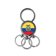 thumbnail image 1 of Ecuador bandera nacional país símbolo Mark patron de América del Sur Llavero de metal de acero inoxidable Llavero Anillo de cadena Llavero, 1 of 3