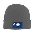 thumbnail image 2 of ZICANCN South Carolina State Flag Palm Tree Knit Beanie Hat , Winter Cap Soft Warm Classic Hats for Men Women Deep Heather, 2 of 8