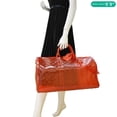 thumbnail image 2 of Pre-Owned LOUIS VUITTON Keepall 50 Bandouliere Transparent PVC Travel Bag Red, 2 of 12